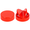 63/485 Red 3 Hole Dual Door Spice Cap with Heat Induction Liner for PET Jars